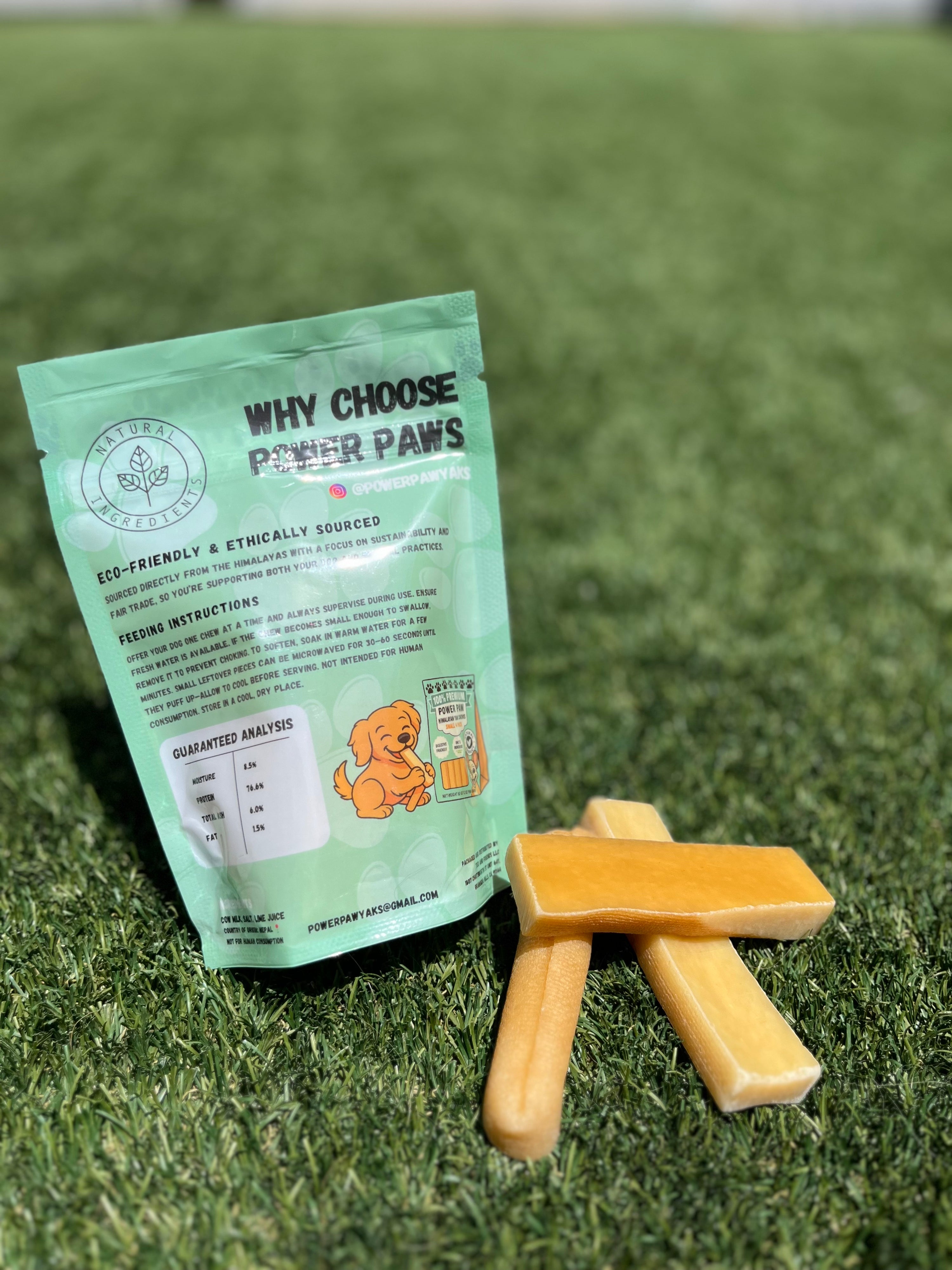 Power Paw Yak Chews – Small (4-Pack) Ideal for dogs under 20 lbs