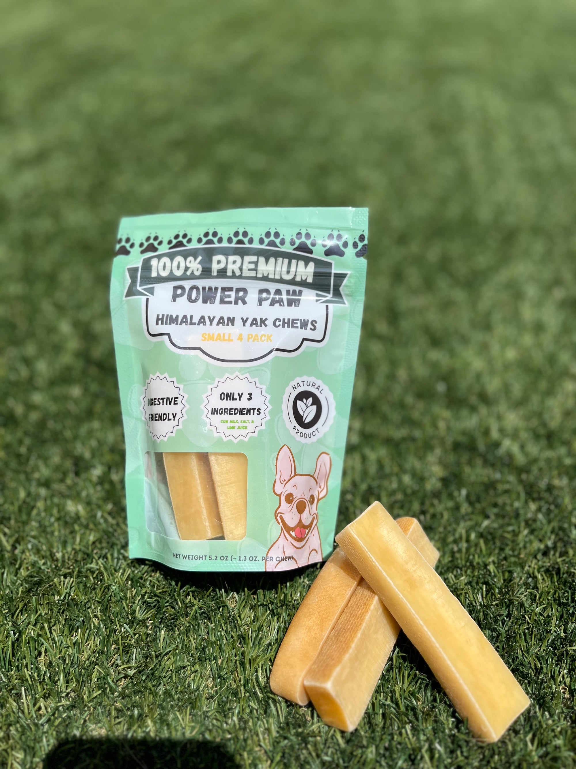 Power Paw Yak Chews – Small (4-Pack) Ideal for dogs under 20 lbs